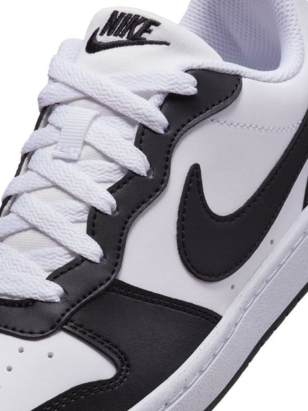 Court Borough Low Recraft Big Kids' Shoes. Black White Panda 7Y / 8.5W. NWT
